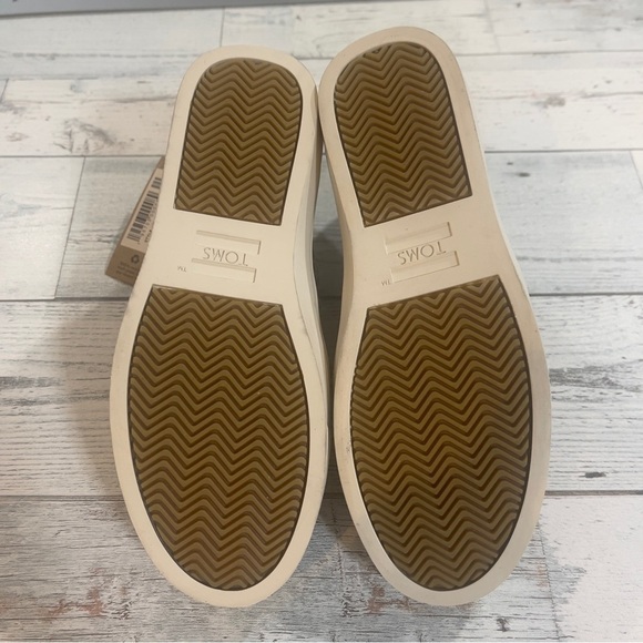 New Toms Bryce Mid Top Suede Sneaker Tan Leopard Animal Print Slip On Wo… - Picture 5 of 9